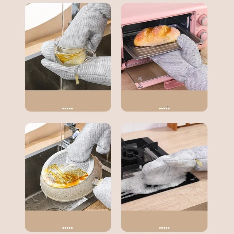 Multipurpose Non-Scratch Wire Dishwashing Gloves