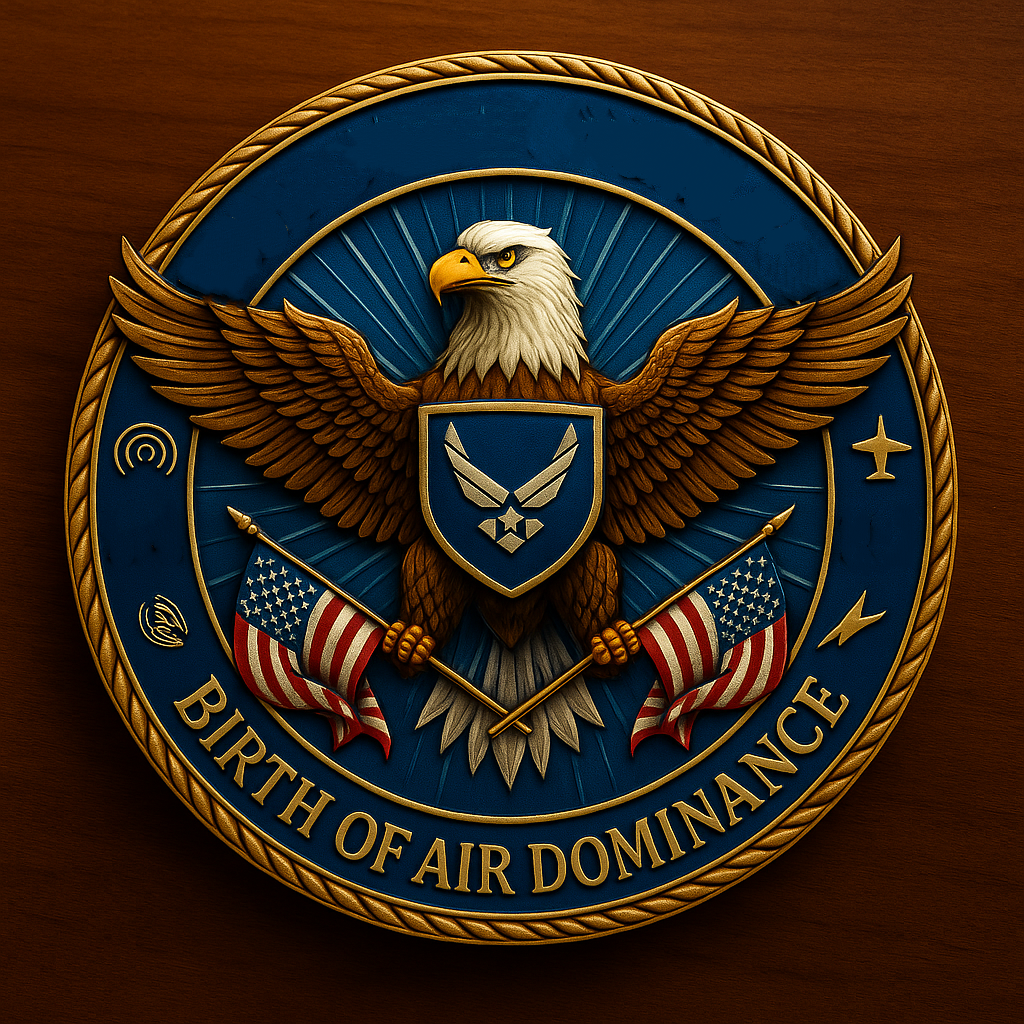 USAF "Birth of Air Dominance" Eagle and Flag Commemorative Coin