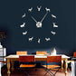 Antler Deer Head Deer Hunter Large Frameless DIY Wall Clock