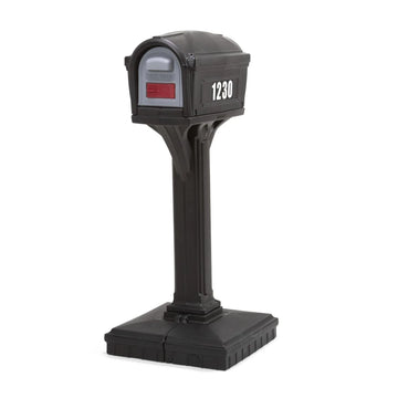 Classic Black Plastic Mailbox