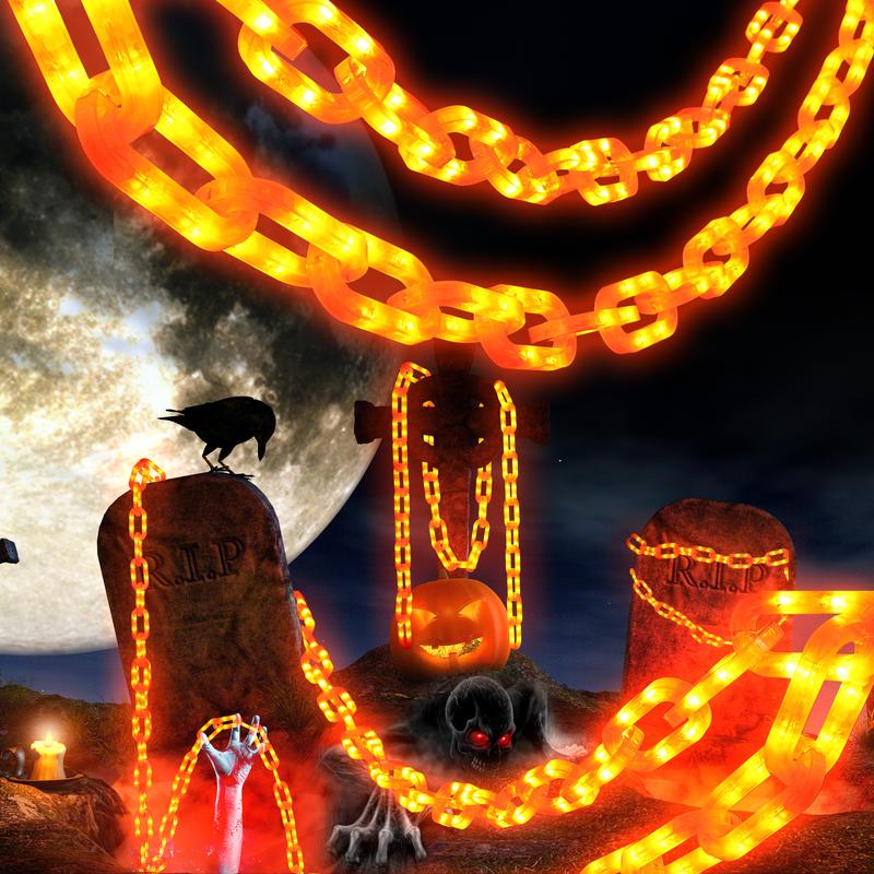 10ft Halloween Decoration Battery Light String
