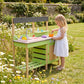 Kids Outdoor Wooden Mud Kitchen with Water Play Sink & Cooking Toys, Gift for 3-8