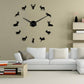 Antler Deer Head Deer Hunter Large Frameless DIY Wall Clock