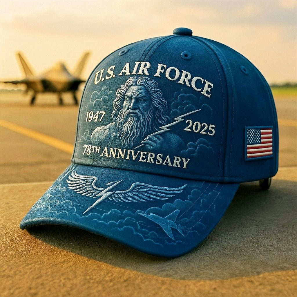 U.S. Air Force Anniversary Commemorative Embroidered Cap