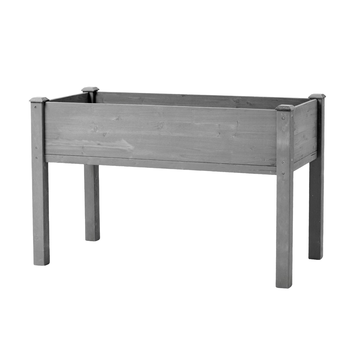 48"x24"x30" Raised Garden Bed with Legs – Elevated Solid Wood Planter Box for Outdoor Vegetables, Fruits, Flowers & Herbs