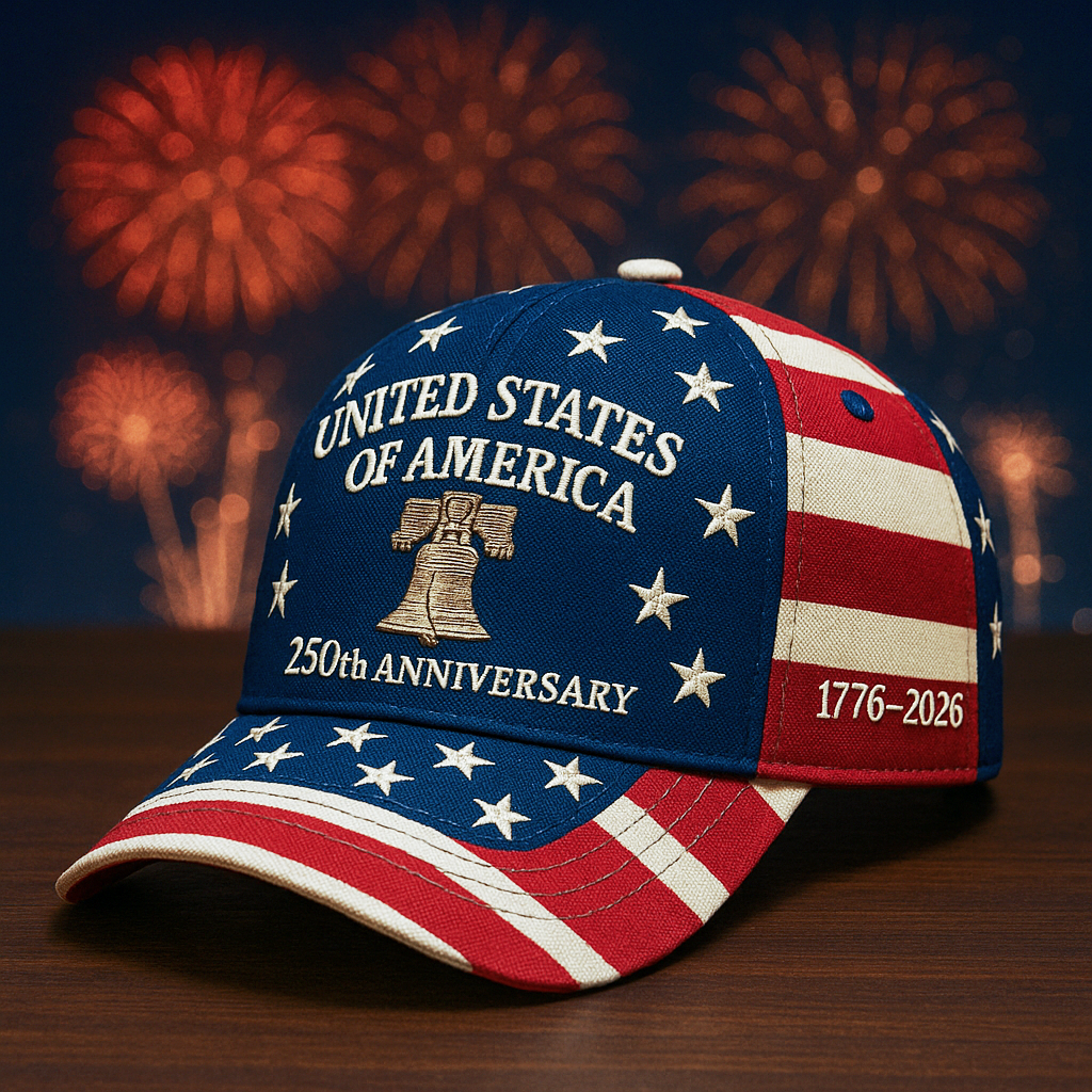United States 250th Anniversary Commemorative Baseball Cap