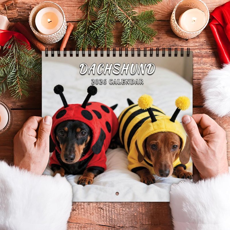 2026 Dachshund Dog Wall Calendar