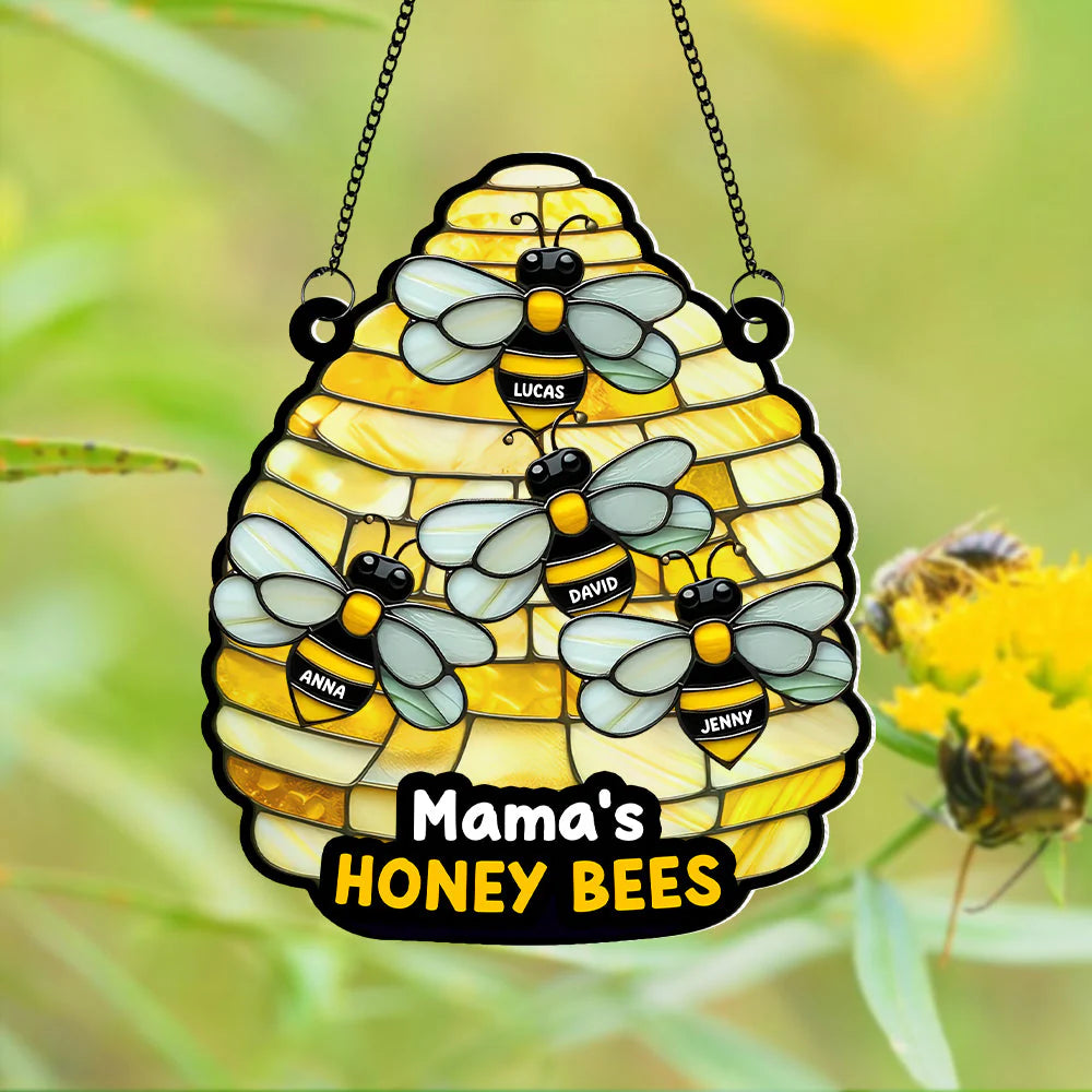 Sun Catcher Bees Ornament