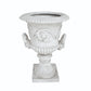 Classic Roman MGO Garden Urn Planter, 28.25" Wide Floral Relief Flower Pot with Handles