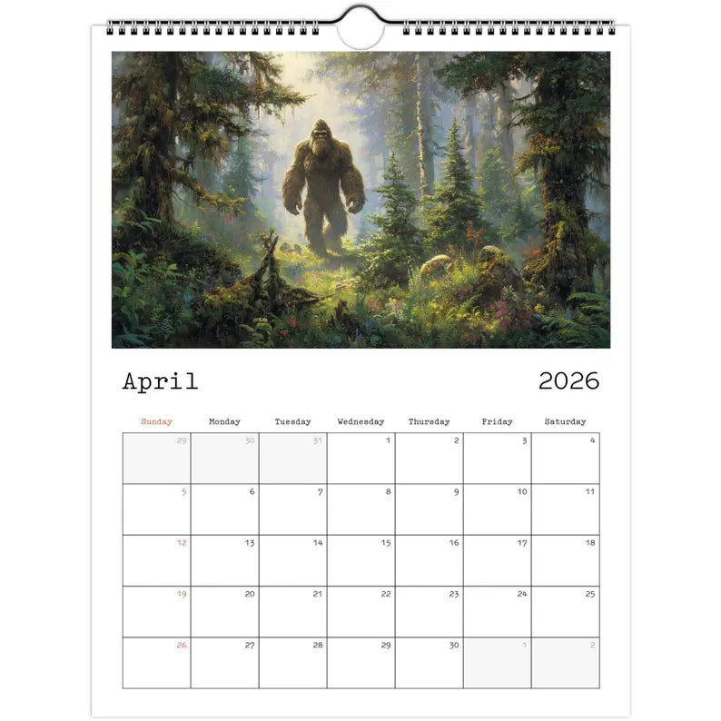 2026 Bigfoot Calendar