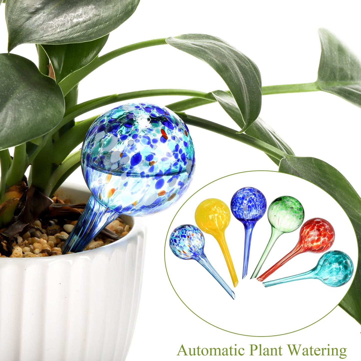 Colored Glass Plant Watering Globes（6 Colors）