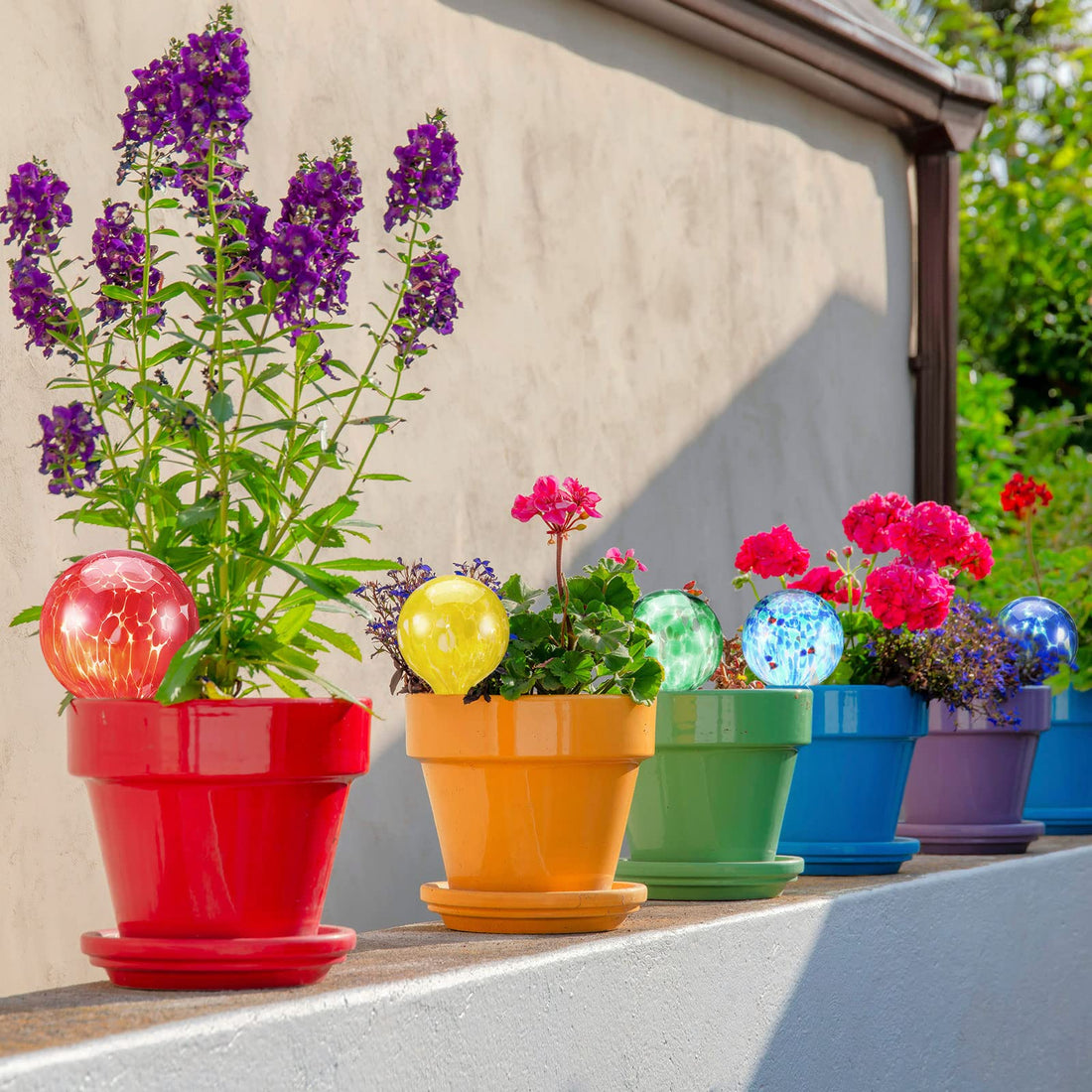 Colored Glass Plant Watering Globes（6 Colors）