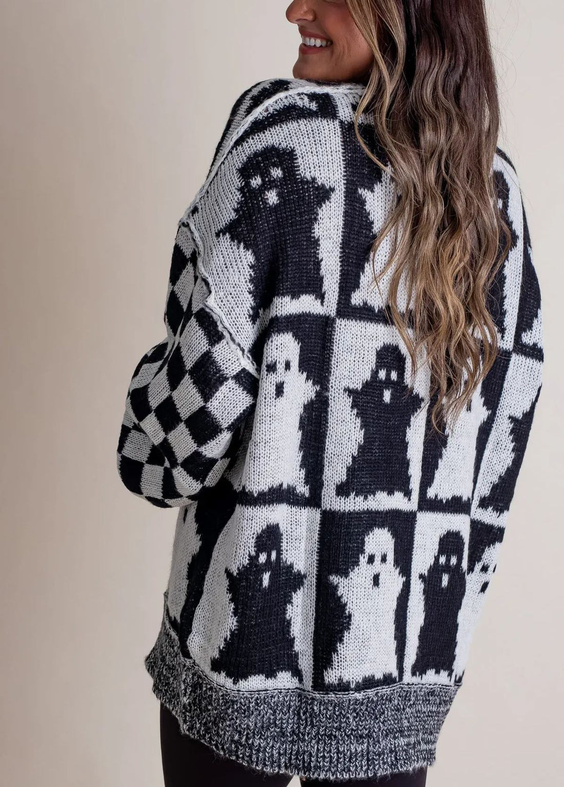 Halloween Checkered Sweater