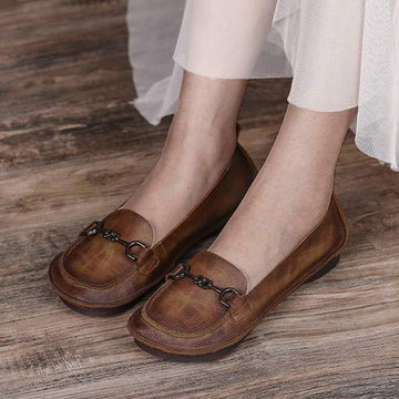 Women's Soft Sole Vintage Shallow Flats