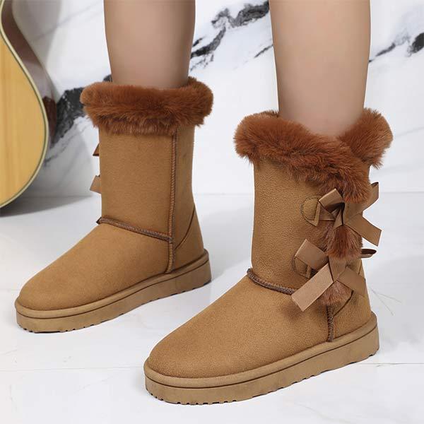 Women's Bowknot Snow Boots