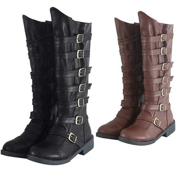 Women's Retro Low Heel Chunky High-Cut Boots