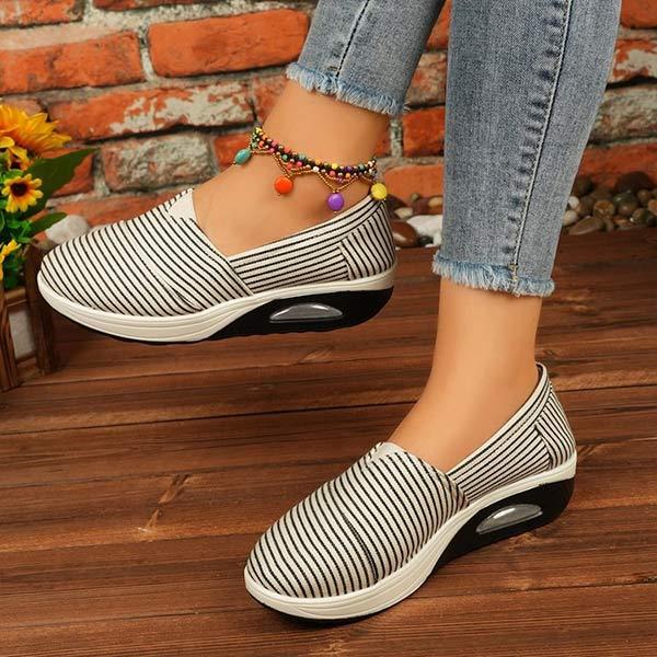 Women's Striped Canvas Shoes