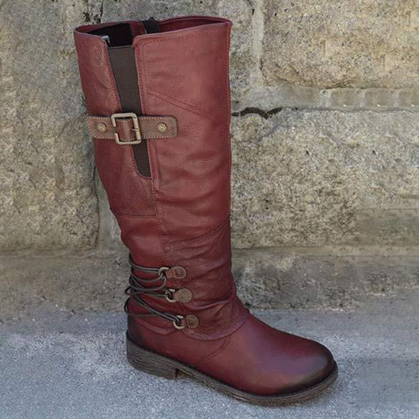 Women's Round-Toe Vintage Riding Boots