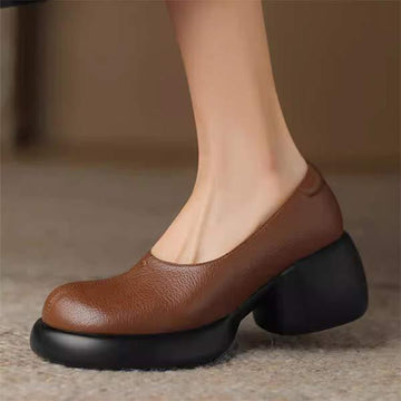 Women's Thick-Soled Lightweight Retro Loafers