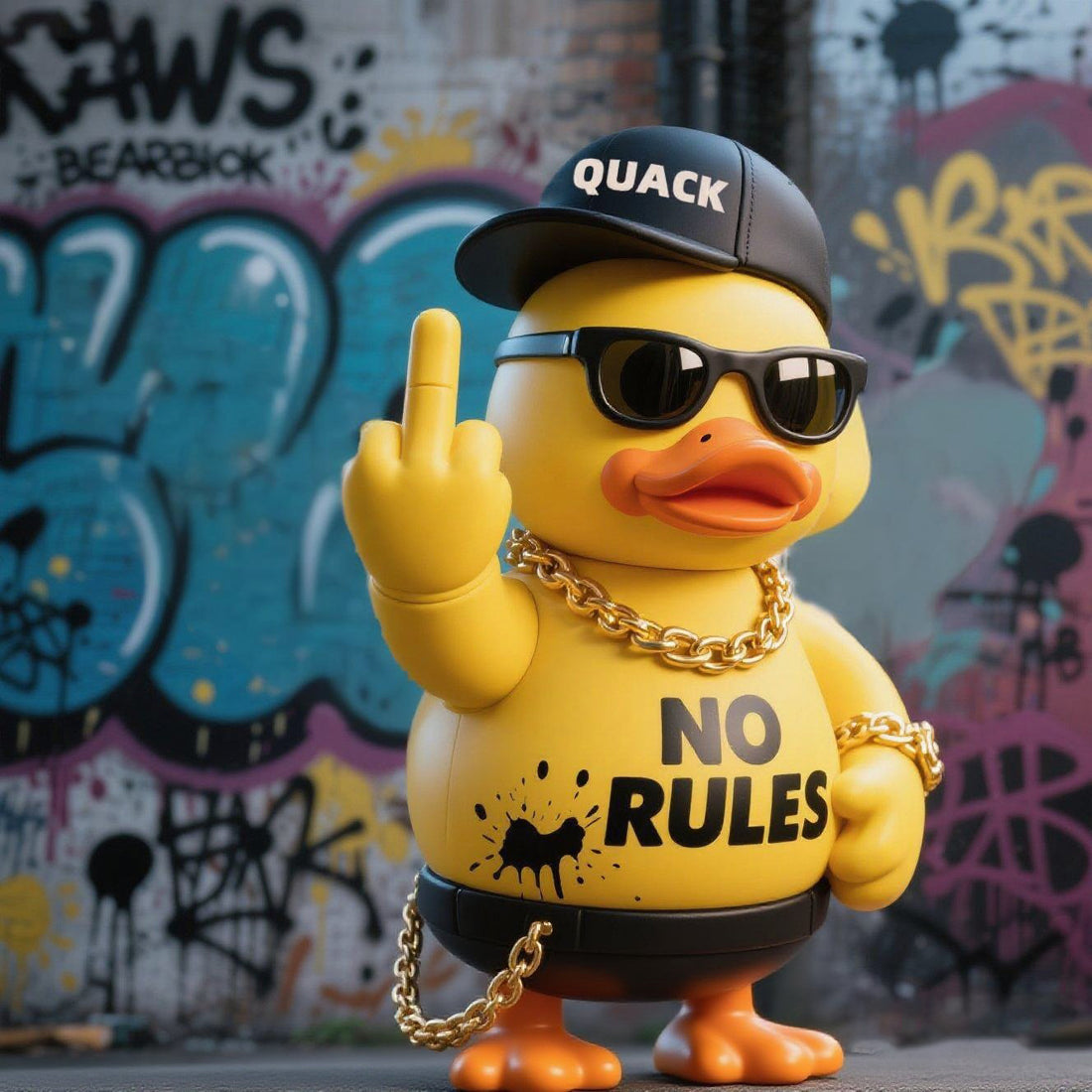 Attitude Duck Ornaments-No Rules