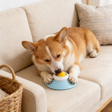 Dog and Cat Lick Sphere Canine Non Slip Anxiety Bowl