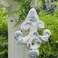 Vintage 48" Rustic White Iron Garden Fence, Antique Border, Trellis & Weatherproof Animal Barrier
