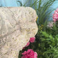 Antique Rustic 23" MGO Garden Urn Planter, Heavy-Duty Weathered Stone Finish for Patio & Entryway
