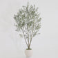 8FT Artificial Olive Tree, Tall Faux Potted Plant with Big White Planter for Indoor Decor