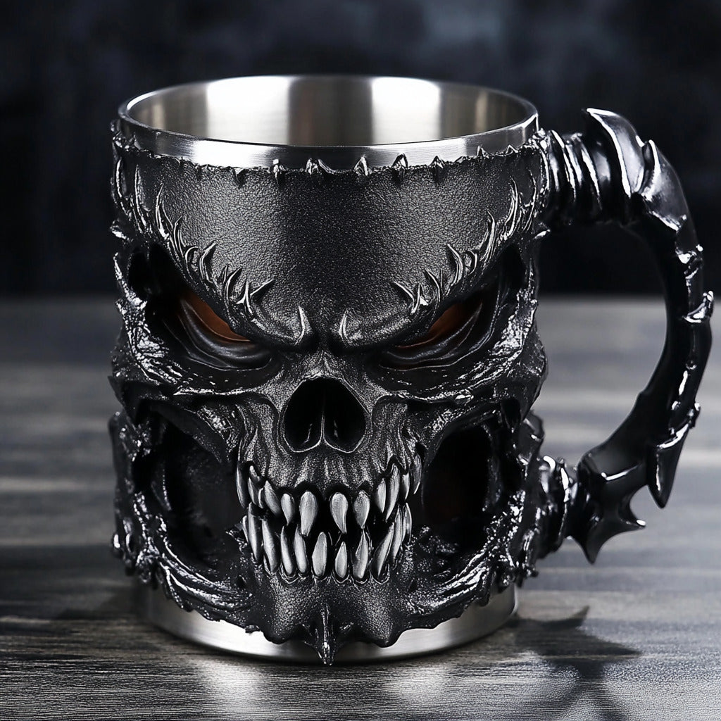 Skull Mug of Darkness – Drink Like a Legend