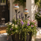 Keramische Bloem Kolibrievoeder – Romantische Tuinsfeer Met Een Vintage Touch!