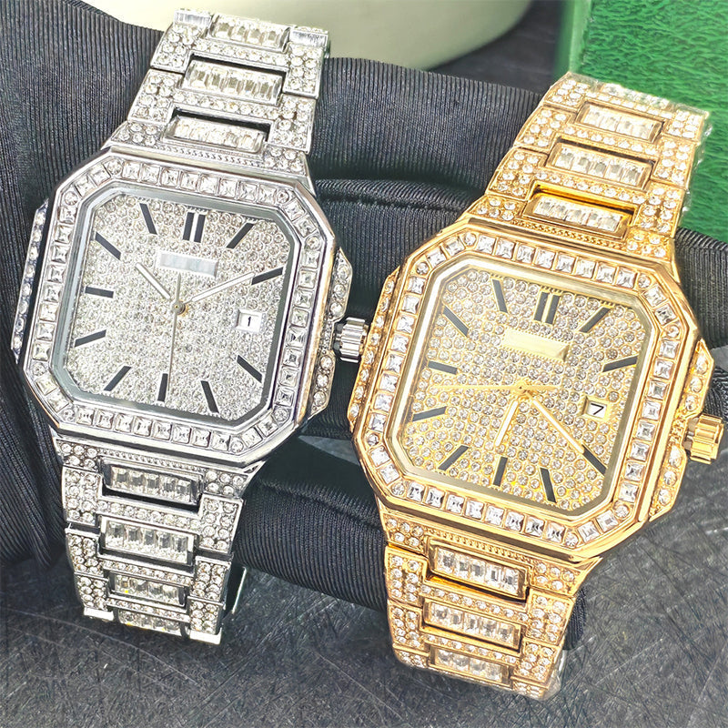 Luxury Square Rhinestone Watch – Elegant Sparkle for Every Occasion