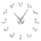 Antler Deer Head Deer Hunter Large Frameless DIY Wall Clock