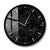Modern Minimalist Black Marble Print Silent Wall Clock