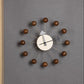 Modern Minimal Round Ball Wood Quiet Slient Wall Clock Home Decor