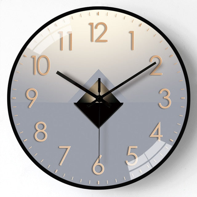 Abstract Astrology Modern Silent Anti-Fog Glass Wall Clock Living Room Bedroom Home Decor