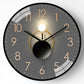Abstract Astrology Modern Silent Anti-Fog Glass Wall Clock Living Room Bedroom Home Decor