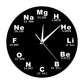 Periodic Table Of Chemical Elements Wall Clock
