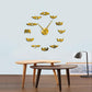 Angel Wings With Number Large Frameless DIY Wall Clock