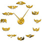 Angel Wings With Number Large Frameless DIY Wall Clock