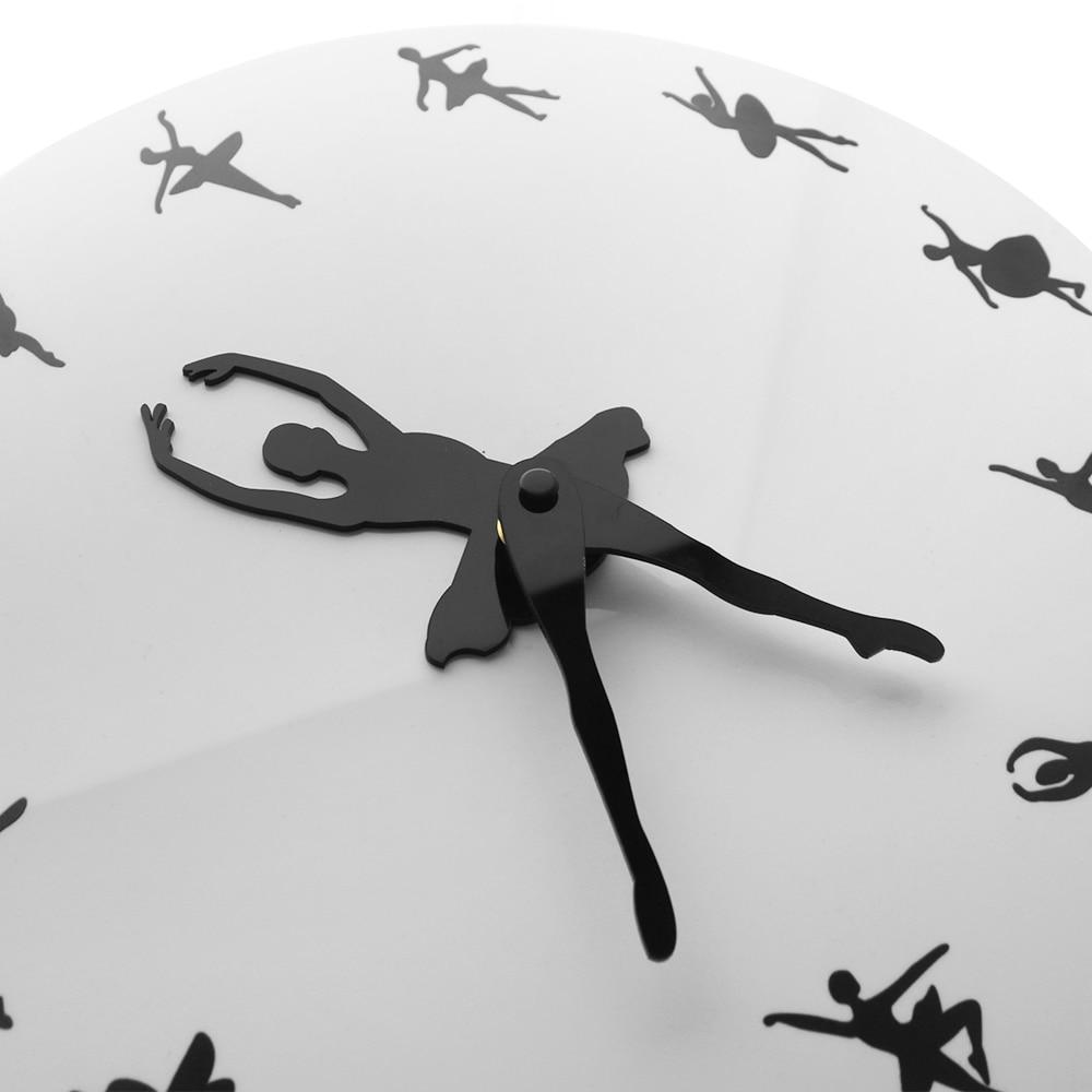 Ballerina Dancer Ballet Dancing Time Wall Clock Watch