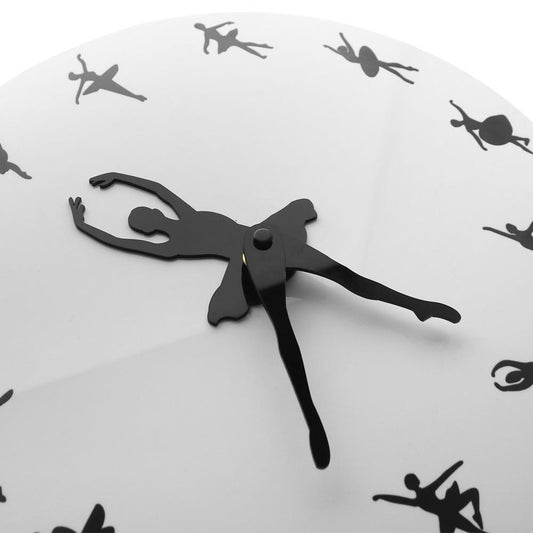 Ballerina Dancer Ballet Dancing Time Wall Clock Watch