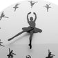 Ballerina Dancer Ballet Dancing Time Wall Clock Watch