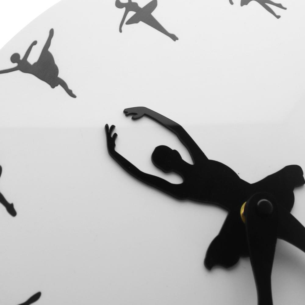 Ballerina Dancer Ballet Dancing Time Wall Clock Watch