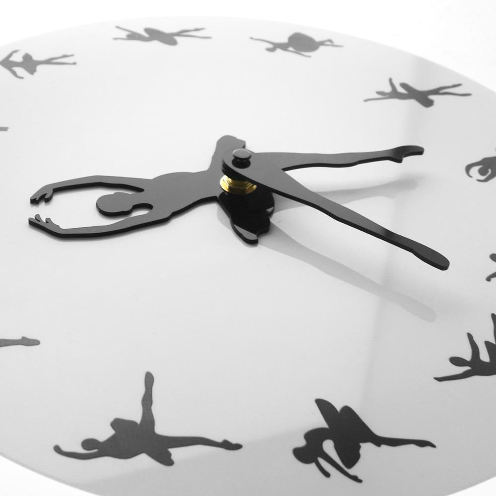 Ballerina Dancer Ballet Dancing Time Wall Clock Watch