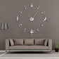 Ballet Girl Large Frameless DIY Wall Clock Music Lovers Gift