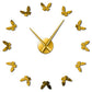 Beautiful Flying Butterflies Large Frameless DIY Wall Clock