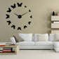 Beautiful Flying Butterflies Large Frameless DIY Wall Clock