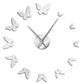 Beautiful Flying Butterflies Large Frameless DIY Wall Clock