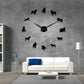 Bull Terrier Large Frameless DIY Wall Clock Gift for Bull Terrier Lovers
