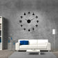 Flying Plane Fighter Jet Airplane Large Frameless DIY Wall Clock